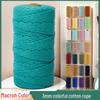 3mm Colorful Cotton Rope for Handmade Crafts & Decorative Projects