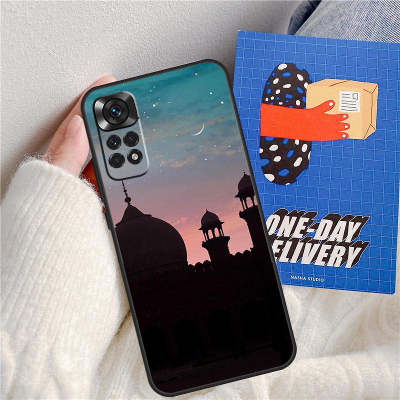 Arabic Muslim mosque building Funda For Xiaomi Redmi 14C 10C 12C 13C Redmi Note 14 Pro 9 10 11 12 10S 11S 12S 13 Pro Case