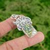 Кулон из стерлингового серебра с сияющим камнем из раковины абалона, ручная работа, сестринский, бохо