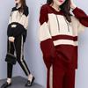 Casual Suit Plus Size Hooded Round Neck Top Casual Nine-Point Pants Two-Piece Women
