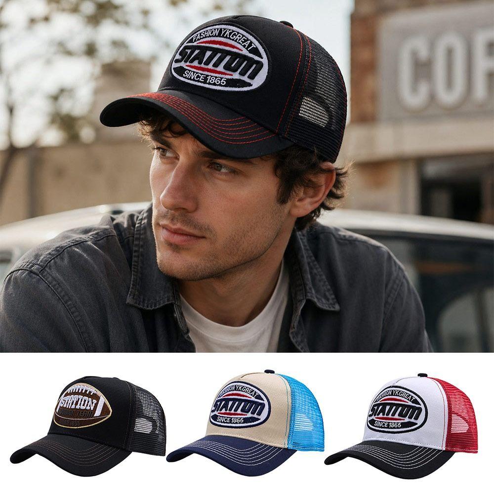 Mesh Baseball Cap Summer Snapback Cap Streetwear Dad Hat Outdoor