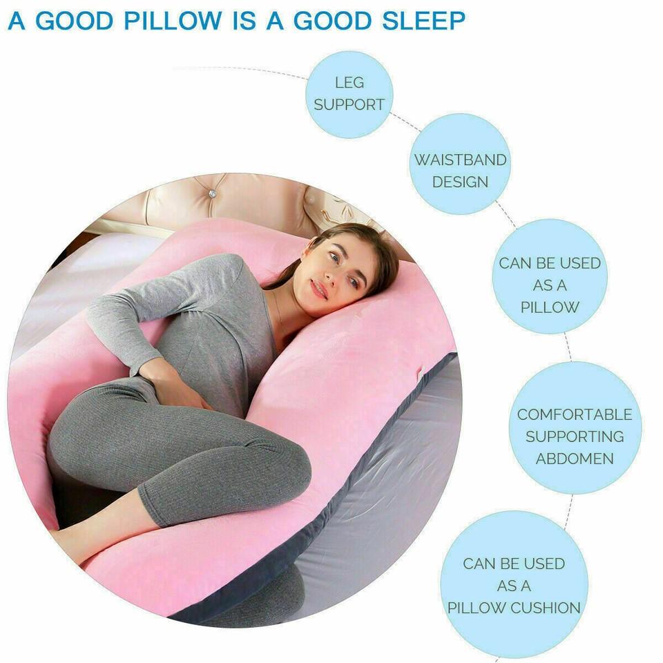 U Shaped Pregnancy Pillow Full Body Pillow for Pregnant Women Sleeping, 60*120cm