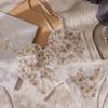 Комплект нижнего белья с французской вышивкой: Удлиненный корсетный топ-майка для женщин - стиль Pure Desire