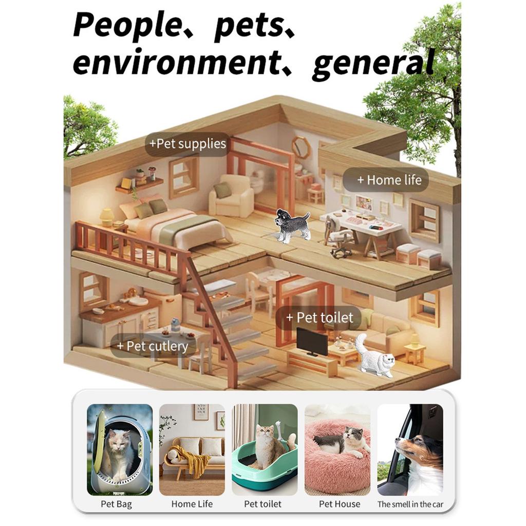 60 мл Дезодорант для домашних животных, попрощайтесь с неприятными запахами собак и кошек, отлично подходит для собачьих лежанок, ковров, туалетов и любых мест, где есть неприятный запах