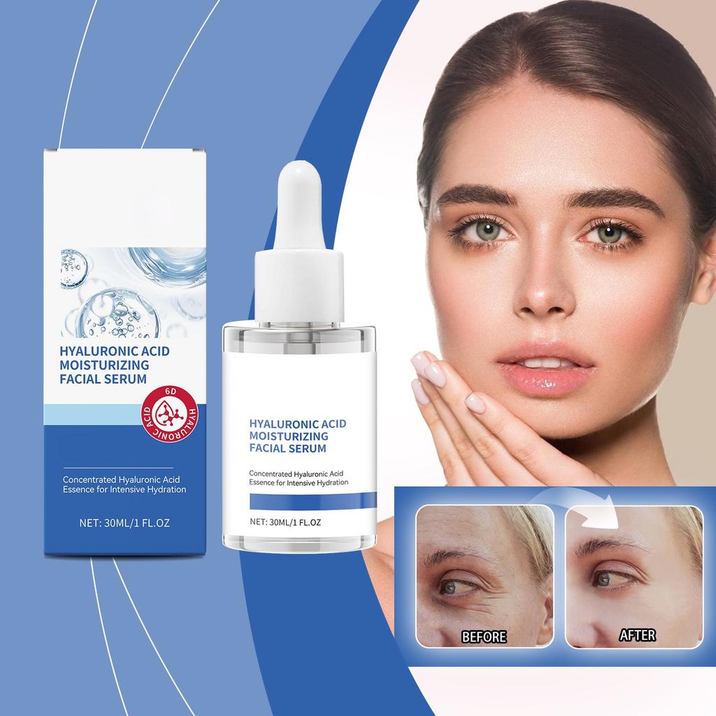 Hydrating Face Serum With Hyaluronic Restores Skin Barrier And Rejuvenates Face 30ml