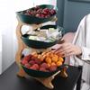 Three Layer Fruit Plate Home Living Room Plastic Snack Dish Creative Modern Dried Fruit Basket Candy Cake Stand Salad Bowl