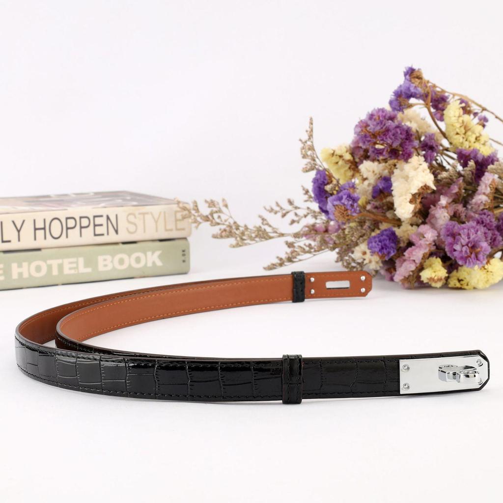 Универсальный женский ремень H-образного типа из лицевой коровьей кожи для подчеркивания талии и украшения летних платьев