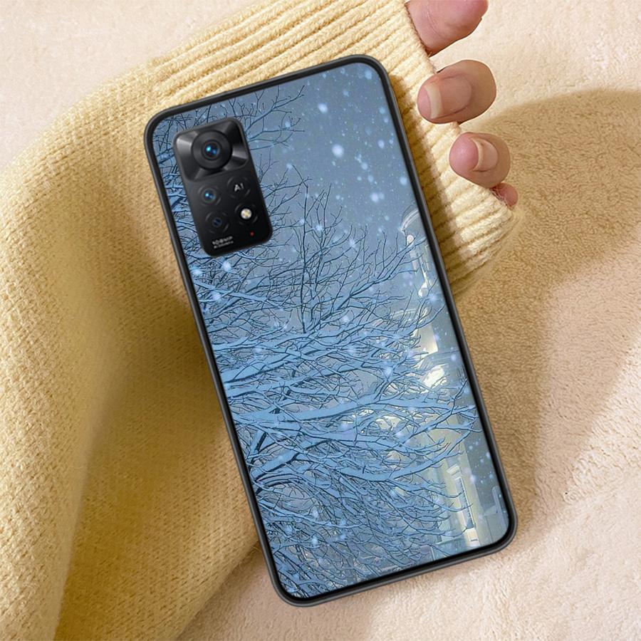 New Landscape Winter Light Snow Luxury Phone Case For Redmi 13C 14C Note 14 13 Pro Plus 5G Clear Capa 12 12C 10A 10C 10 9A 9C 9T