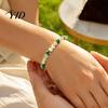 Spiritual Jewelry for Men Women 8mm Faux Crystal Beaded Bracelet, Natural Stone Round Beads Healing Comfortable Daily Wear Gemstone Green