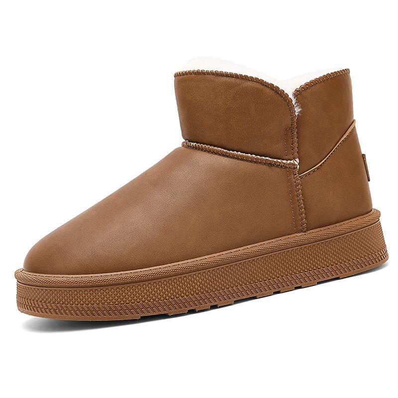 Men Women Winter Snow Boots Warm Plush Casual Outdoor Walking Shoes Non Slip Soft Sole Indoor Outdoor Sizes 35-45 Daily Wear