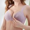 Женский кружевной бюстгальтер с застежкой спереди, дышащий беспроводной бюстгальтер пуш-ап ZPG