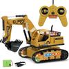 Children Remote Control Car Simulation Excavator Bulldozer Dump Truck Rechargeable Vehicle Toy for Kids