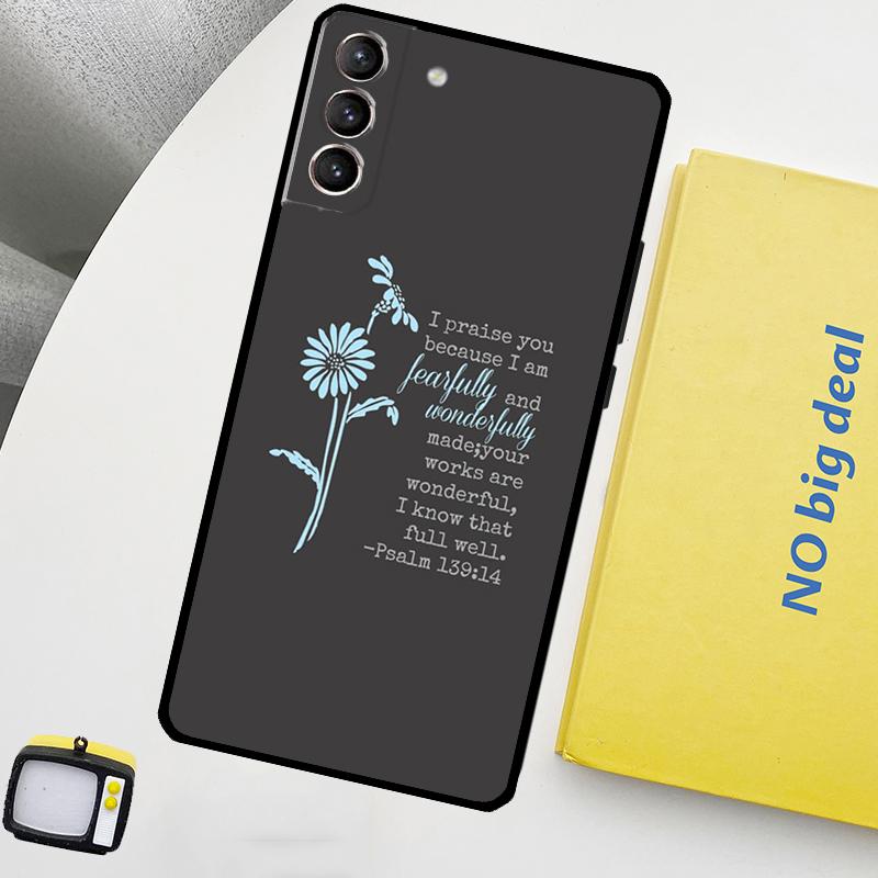 Христианские Псалмы Чехол для Телефона Для Samsung Galaxy S25 S26 Ultra S20 S21 S22 S23 Plus S24 Ultra S10 S25 FE Чехол