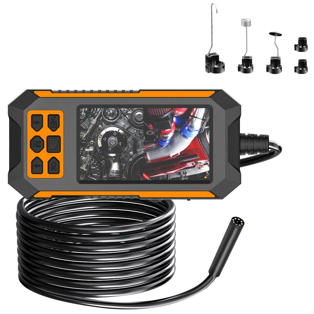 Industrial Endoscope, 1080P HD Borescope Tools with 4.5 IPS Screen and 8 Adjustable LED Lights, Endoscope with 33FT