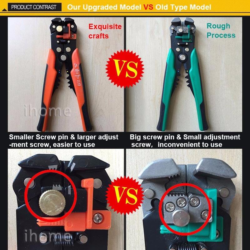 Модернизированная версия Многофункциональный автоматический инструмент для снятия изоляции с кабеля, саморегулирующийся кримпер