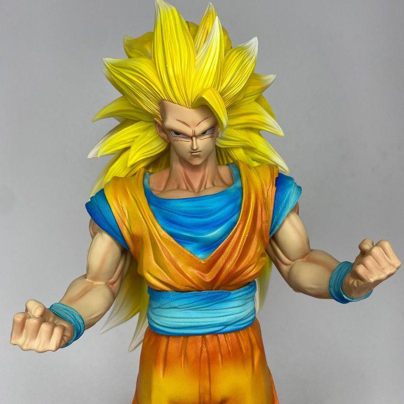 ZW Dragon Ball Super Саян 3 Сон Гоку Сменные Руки ПВХ Аниме Фигурка С Подставкой Коллекционная Статуэтка Для Коллекционеров Аниме