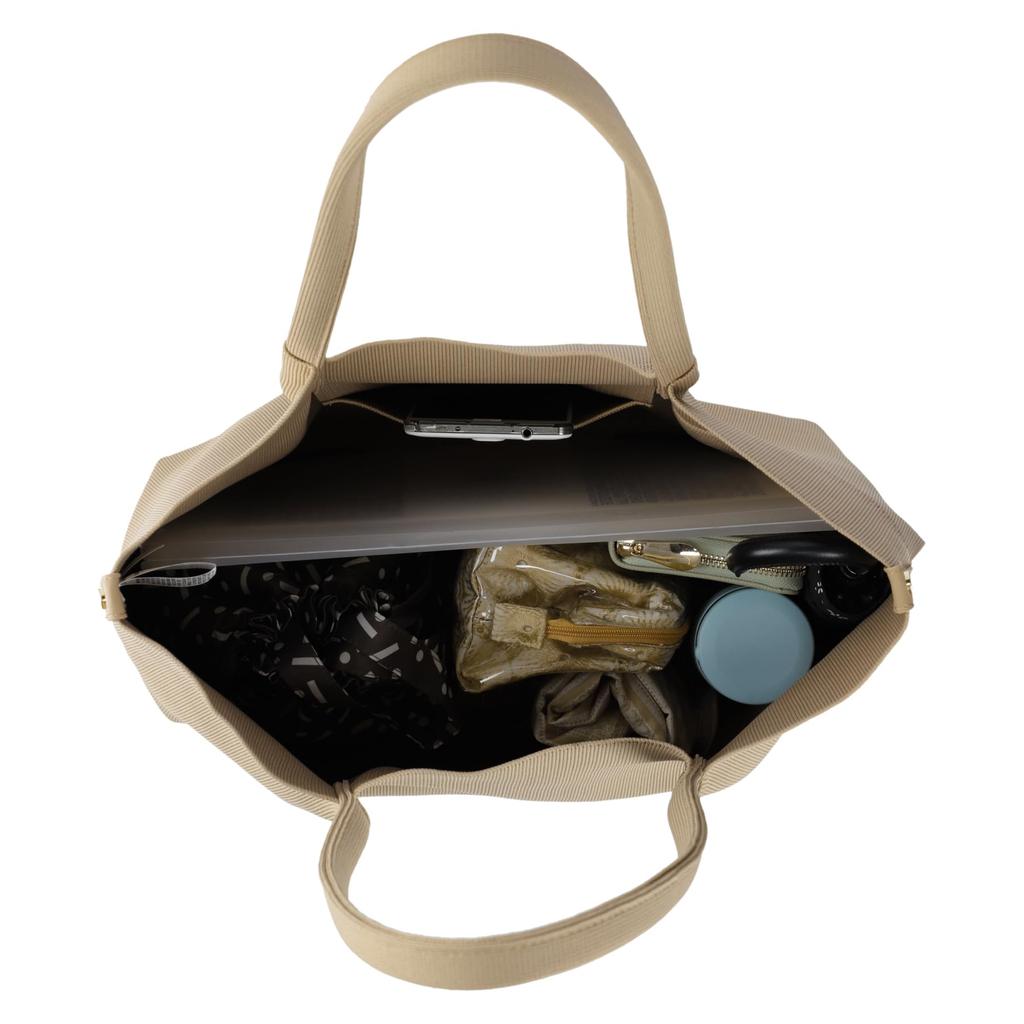 1145 Горизонтальная моющаяся сумка из трикотажного материала LT Medium [Rootote] Женская Ruful-A (02 Бежевый)