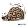 Korean version of flower baseball cap spring summer autumn outdoor sun protection sun hat casual trend cap flower cap
