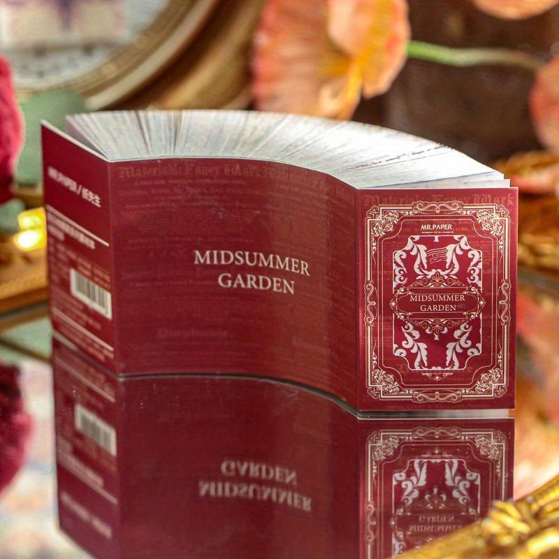 4 Стиль 360 листов/книга Материал Книга Ретро Коллекционная Серия Ins Цветок Бабочка Простой Справочник Основа Украшения Бумага