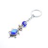 Blue Crystal Turtle Keychain with Blue Eyes
