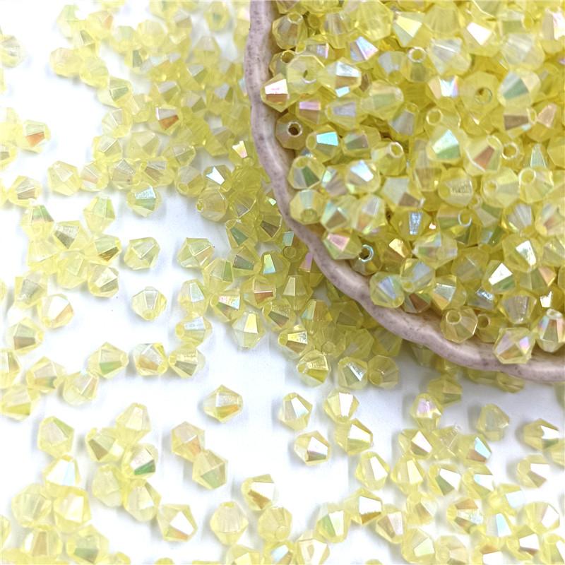 Материал браслет из бисера 300 шт. 4 мм 4 мм новые аксессуары из бисера своими руками алмазные бусины плетеное кольцо прозрачное ожерелье акриловые заостренные бусины поставка