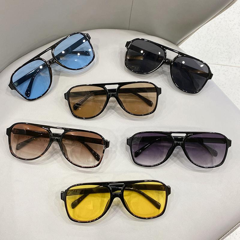 KAMMPT Vintage Aviator Sunglasses Man Woman Fashion Popular Ins Shades Luxury Brand Designer Male Female Driving Eyewear