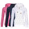Women Hooded Fleeces Hoodie Oversize Sea Anchor Print Zipper Sweater Jumper Casual Sweatshirt Tops