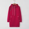 Hooded Zipper Pullover Mid-Length Sweater Dress - New Style