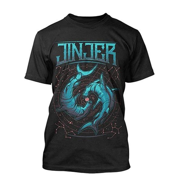 Летняя мода 2026 Модная футболка Jinjer Wallflowers Ensign Band Хлопковая футболка с принтом Мужская женская Летняя уличная одежда Топ