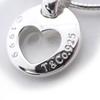 [Used] TIFFANY 925 Open Heart Omega Necklace/j1-3