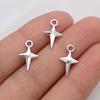 30 шт. Серебристые Маленькие Звездочки Подвески Полярная Звезда Для Изготовления Украшений Своими Руками Ожерелье Браслет Серьги Брелок Аксессуары