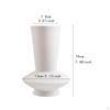 Elegant Vase Modern Flower Geometric White Ceramic European Minimalist for