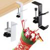 Adjustable Metal Fireplace Stocking and Garland Holders Set for Holiday Decorations Available In 2 4 or 6 Pcs