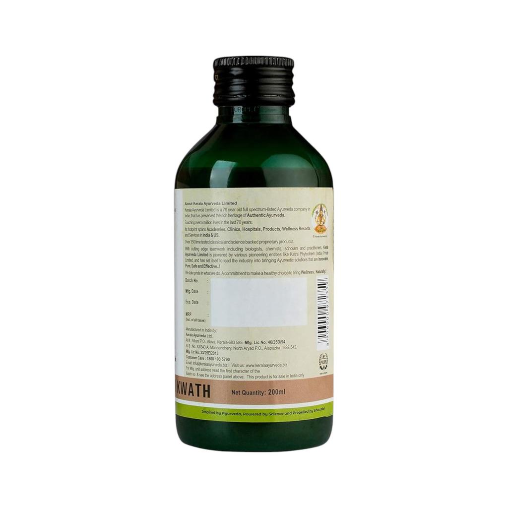 Kerala Ayurveda Rasnasapthakam Kwath 200 Ml Pack of 1 Natural Herbal Joint and Muscle Support