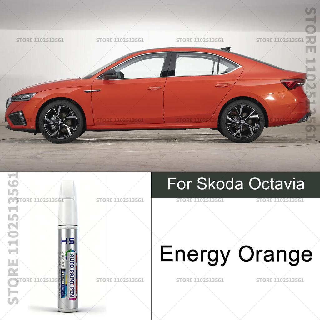 Car Paint Repair Pen For Skoda Octavia Touch Up Scratch Remover DIY Auto Accessories Beige 123 White Gray LD7S 160 Black Red