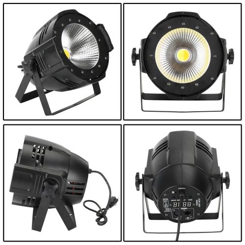 Frezon 200W High-Brightness COB LED Stage Light with Shutter, Ideal for Filming, Movies, Clubs, Dance, Concerts, and Theaters, Warm and Cool White, DM