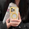 Для iPhone 16 Дофаминовый Конфетный Цвет для Apple 15 Promax Магнитный Чехол для Телефона 4-Текстура Кожи Противоударный Чехол
