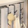 Multifunctional Creative 5 Hooks Portable Wardrobe Coat Hook Kitchen Bathroom Behind The Door Towel Hanger Storage Home Hooks
