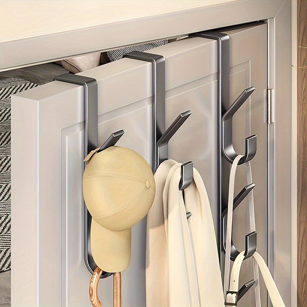 Multifunctional Creative 5 Hooks Portable Wardrobe Coat Hook Kitchen Bathroom Behind The Door Towel Hanger Storage Home Hooks
