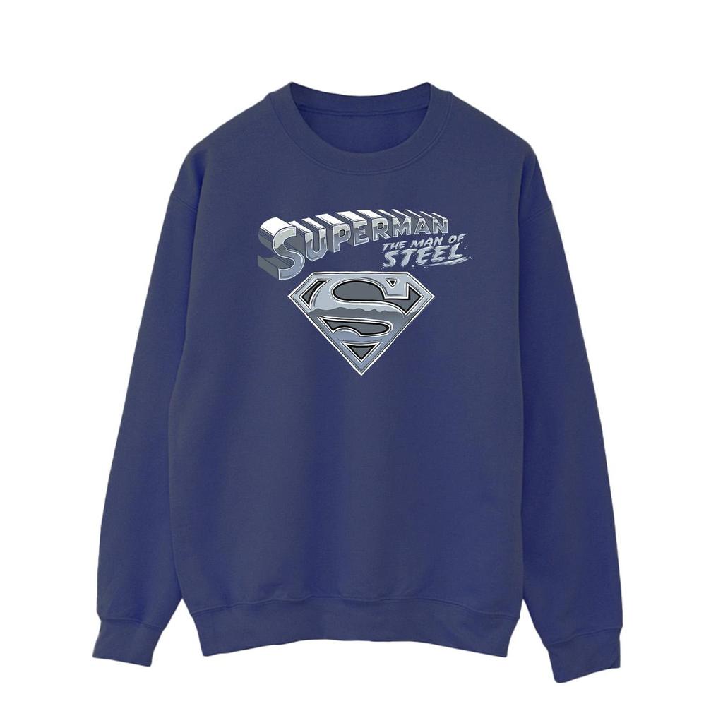 DC Comics Mens Superman The Man Of Steel Sweatshirt