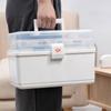 Аптечка большой емкости, бытовая многослойная пластиковая коробка для хранения лекарств, портативная медицинская коробка для первой помощи, большая аптечка