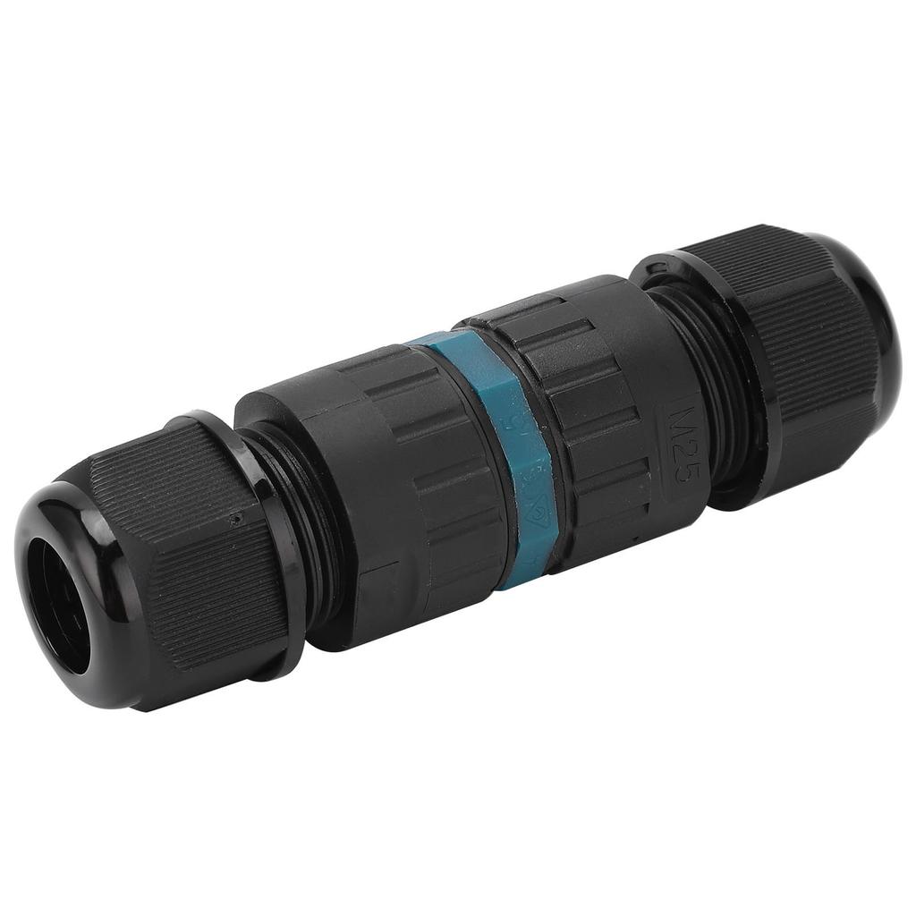 Пластиковый круглый разъем 5-контактный авиационный кабельный штекер гнездо провода водонепроницаемый M25‑5P 9~12MM