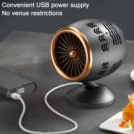 Desktop Range Hood Powerful High Speed USB Plug-Play Angle Adjustable Low Noise Indoor BBQ Portable Range Hood