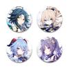 32/44/58mm Game Anime Genshin Impact Pin Fun Cartoon Cute Head Image Brooch Badge Bag Decor for Fans Collection Friends Gift Accessory