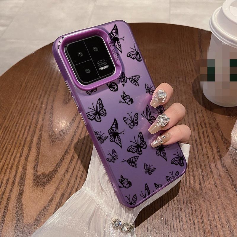 Чехол с рисунком бабочки, устойчивый к падениям, для Xiaomi Redmi 13C Poco C65 Samsung S24 Ultra A55 iPhone 15 Huawei Honor 90, противоударный защитный бампер