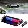 8 LED Strobe Warning Light Flashing Car Windshield Signal Lamp Red Blue Police DRL Day Running Interior Emergency Lights 12V