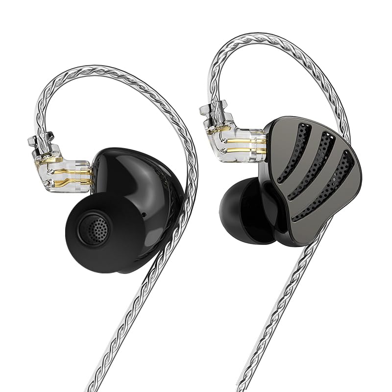 Hifi Kingdom ND-NICE Гибридный (1ДД+1БА) Проводные внутриканальные мониторы, Черные, Без микрофона
