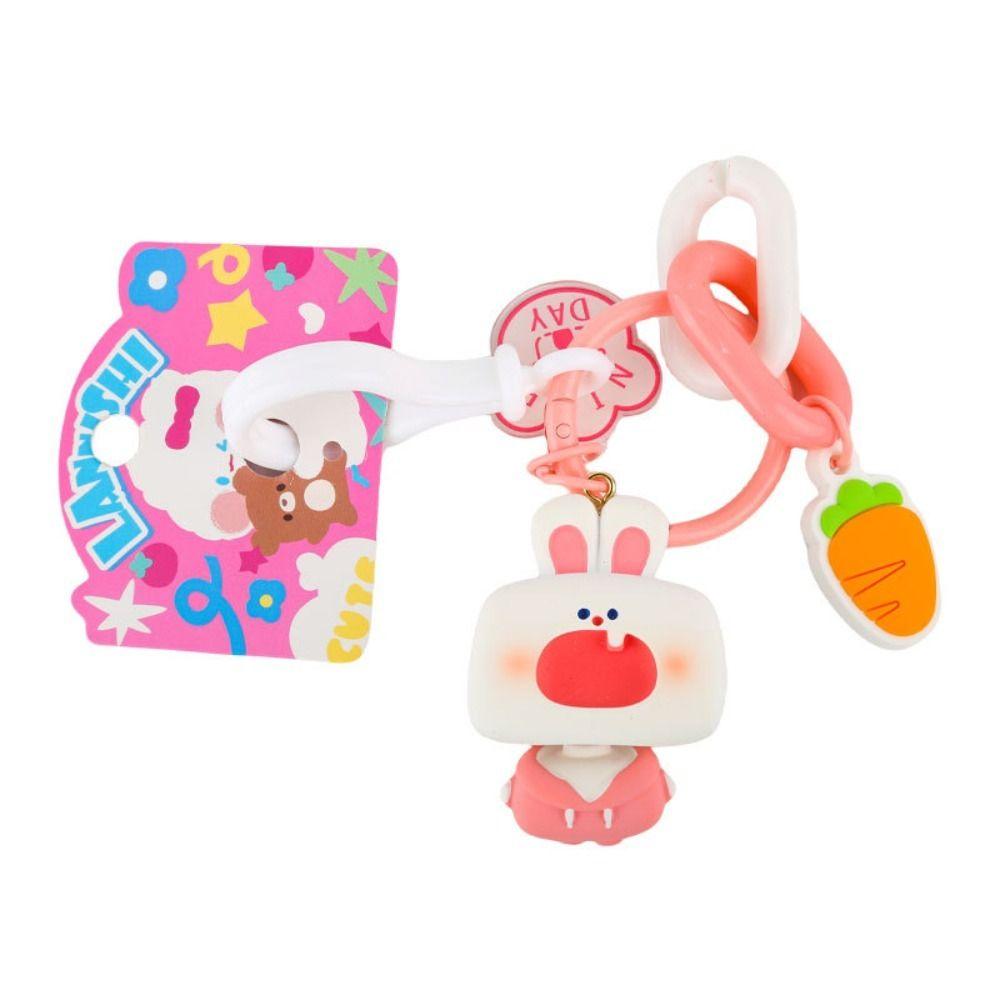 Брелоки Животные Брелок Кролик Мультяшная Кукла Подвеска Нежный Маленький Милый Брелок Женщины