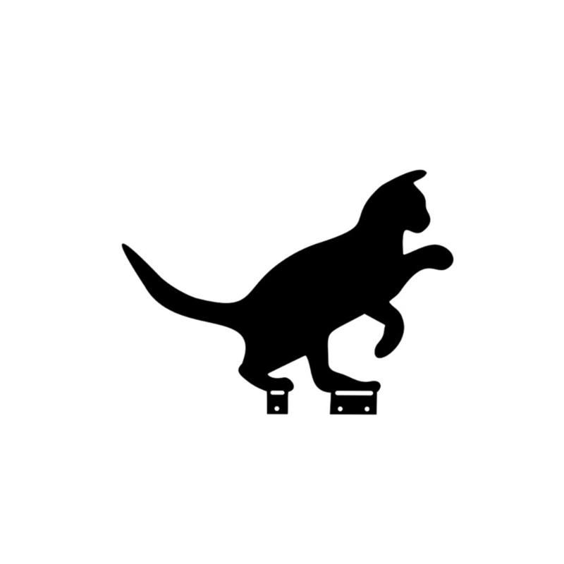 Металлические садовые украшения Металлические садовые животные Садовые колышки Садовые украшения в виде кошек Уличный садовый вкладыш для клумб Газон