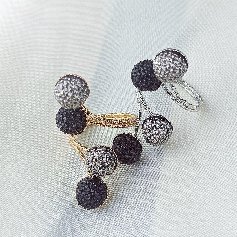 DIY Fashion Hijab Rhinestone Crystal Shawl Brooch Pin Silk Scarf Ring Scarf Buckle Scarf Clip